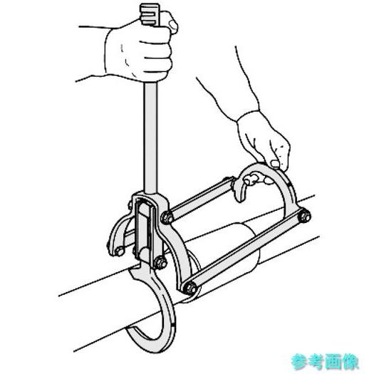 《個人宅配送不可》 スーパー A8 スーパーパイラー(塩ビ管連結工具)適合パイプ呼び寸法:200_2