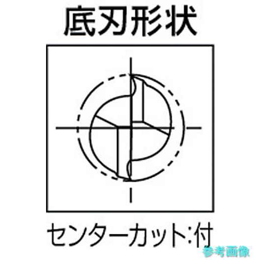 ダイジェット AL-SEES2120 アルミ加工用ソリッドスクエアエンドミル(2枚刃・レギュラー刃長) 12.0mm 【1本】_3