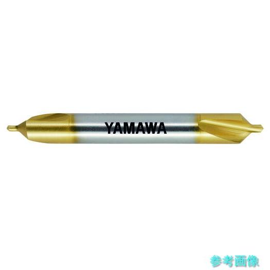 ヤマワ CD-Q-V-2.5X90X7.7 コーティング弱ねじれ溝A形90° センタ穴