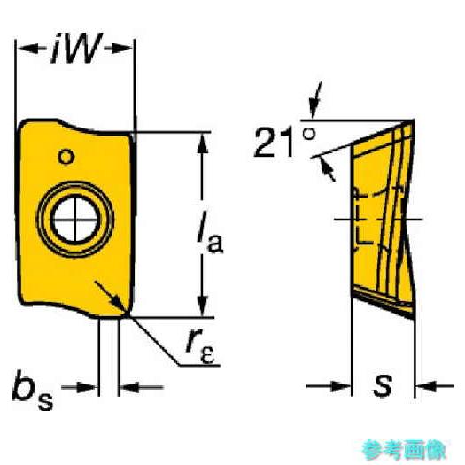 SANDVIK R390-11 T3 10M-MH(2030) コロミル390 フライス加工用チップ(350) 2030 【10個】