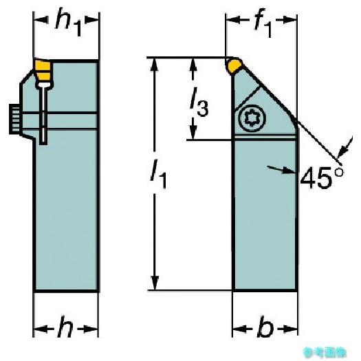 SANDVIK RS151.22-2525-20 T-Max Q-カット 突切り・溝入れ用シャンクバイト(480) 【1個】_1