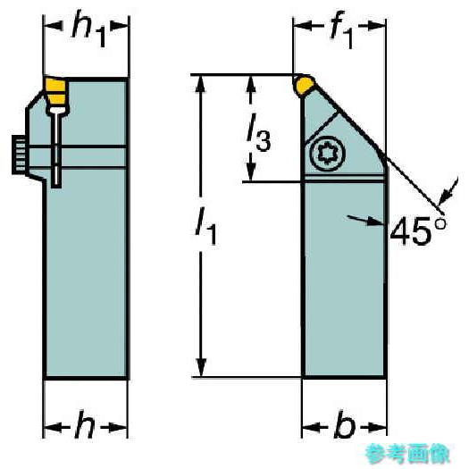 SANDVIK RS151.22-2525-20 T-Max Q-カット 突切り・溝入れ用シャンクバイト(480) 【1個】_2