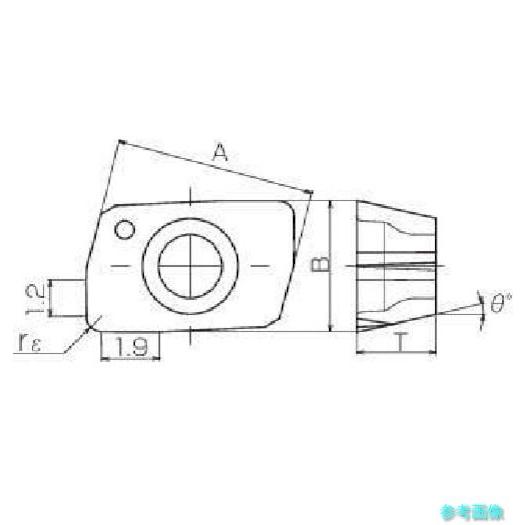 ダイジェット YOHW060203ZER-12(JC8015) QMミル用チップ JC8015 【10個】_1