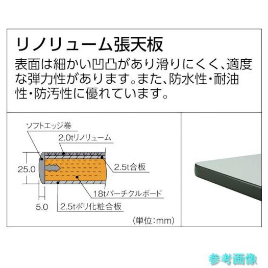 メーカー直送(北海道・沖縄・離島は除く) (TRUSCO) CFWR-1590 中荷重作業台(500kg)CFW型 1500X900XH740 基本タイプ ダークグレー色_3