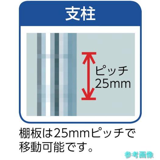 TRUSCO TSM-5644 ステンレス製メッシュラック H1533XW1824XD457 4段の画像