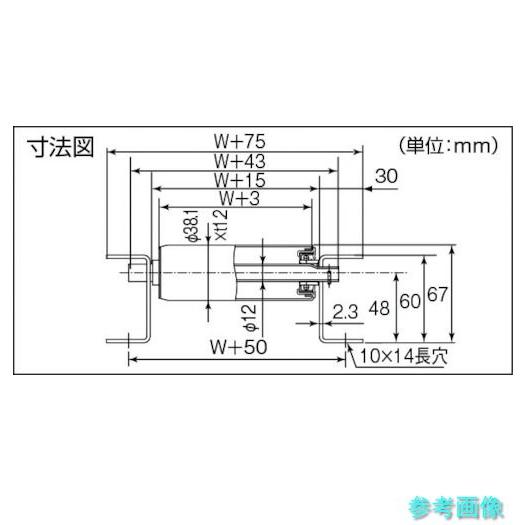 メーカー直送(北海道・沖縄・離島は除く) (TRUSCO) VR-3812-300-50-3000 スチールローラーコンベヤ Φ38 W300XP50XL3000の画像