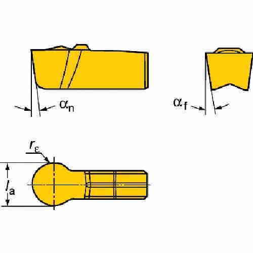 SANDVIK T-Max Q-カット 突切り・溝入れチップ(310) 4225 10個 N151.3