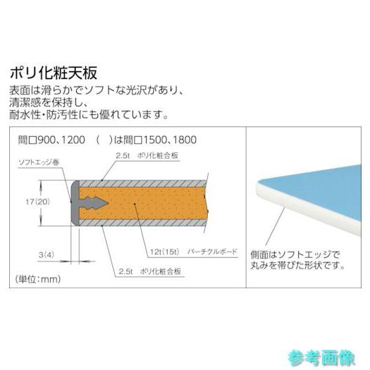 メーカー直送(北海道・沖縄・離島は除く) (TRUSCO) BO-1560UDK2 軽荷重作業台(180kg)BO型 1500X600XH740 薄型2段引出付 ホワイト色_2