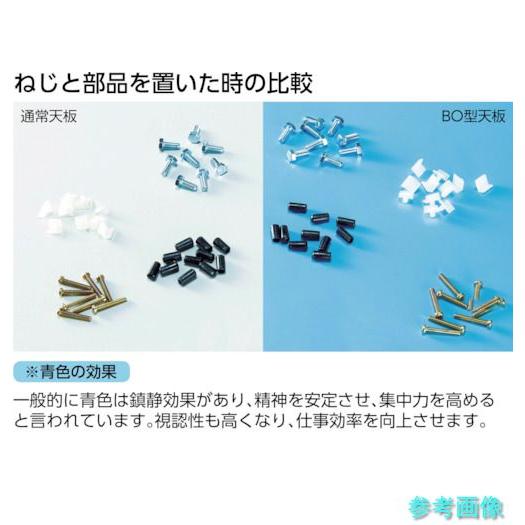 メーカー直送(北海道・沖縄・離島は除く) (TRUSCO) BO-1560UDK2 軽荷重作業台(180kg)BO型 1500X600XH740 薄型2段引出付 ホワイト色_3