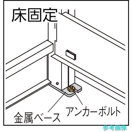 メーカー直送(北海道・沖縄・離島は除く) (TRUSCO) BS-DD83Y-7B 複柱書架 複式 A4横 W900XD320XH2569 7段 連結_3