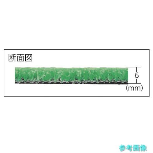 《個人宅配送不可》 TRUSCO TTFW-9306 人工芝(透水タイプ) 910mmX30m 厚み6mm_2