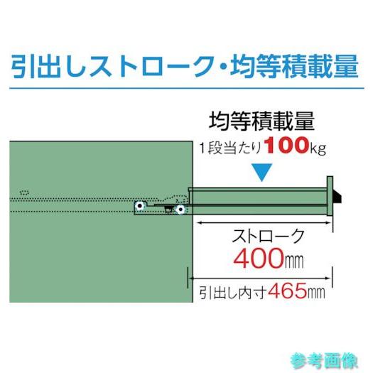 メーカー直送(北海道・沖縄・離島は除く) (TRUSCO) VE7S-1205 VE7S型中量キャビネット 700×550×H1200 引出8段_4
