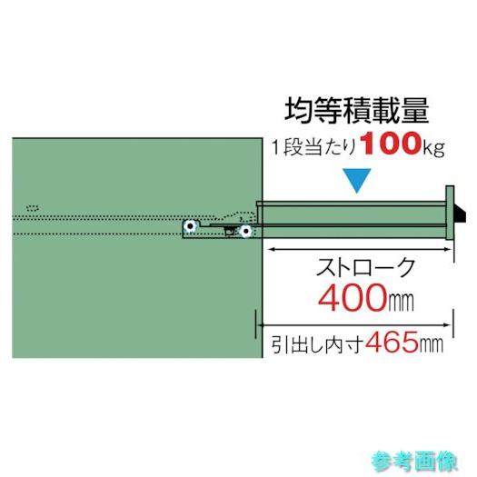 メーカー直送(北海道・沖縄・離島は除く) (TRUSCO) VE7S-602 VE7S型中量キャビネット 700X550XH600 引出4段_3