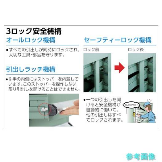 メーカー直送(北海道・沖縄・離島は除く) (TRUSCO) VE7S-602 VE7S型中量キャビネット 700X550XH600 引出4段_4