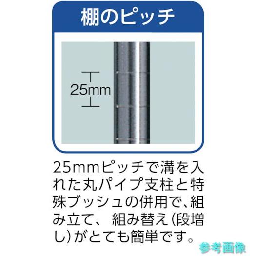 TRUSCO PEW-R1294-W スチールラック フェニックスワゴンラック型 抗菌900X600 4段 ホワイト_3