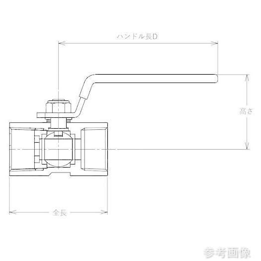 TRUSCO BAV-SR50A ボールバルブ レデューストボアタイプ(800型・ステンレスSCS13A)2