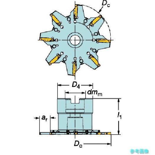 (SANDVIK) 329-100Q22-H コロミル329カッター(450) 【1個】_1