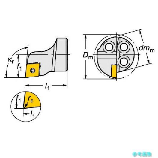 SANDVIK 570-SCLPR-16-06 コロターンSL コロターン111用カッティングヘッド(410) 【1個】_1
