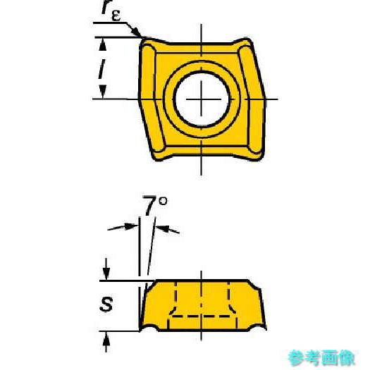 SANDVIK 881-02 02 04M-C-GM1(1044) 穴あけ加工用チップ コロドリル881