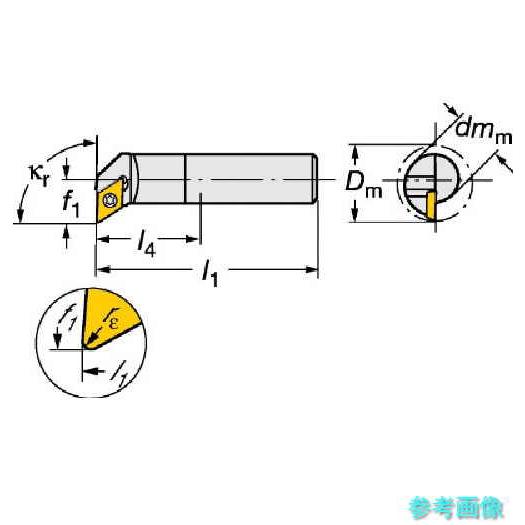 SANDVIK F12Q-SDUPR 07-ER コロターン111 ポジチップ用ボーリングバイト(430) 【1個】_2