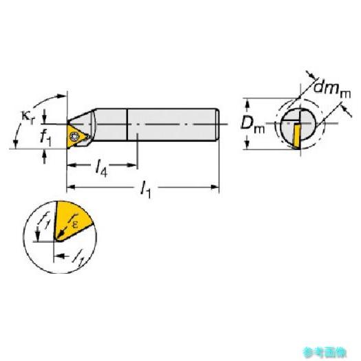 SANDVIK F12Q-STFPR 09-R コロターン111 ポジチップ用ボーリングバイト(430) 【1個】_1