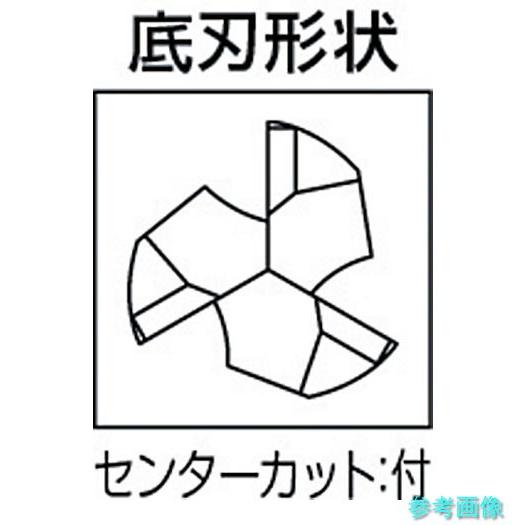 三菱K CSRAD1000 3枚刃アルミ加工用 超硬スクエアエンドミルショット刃長(S)10mm_1