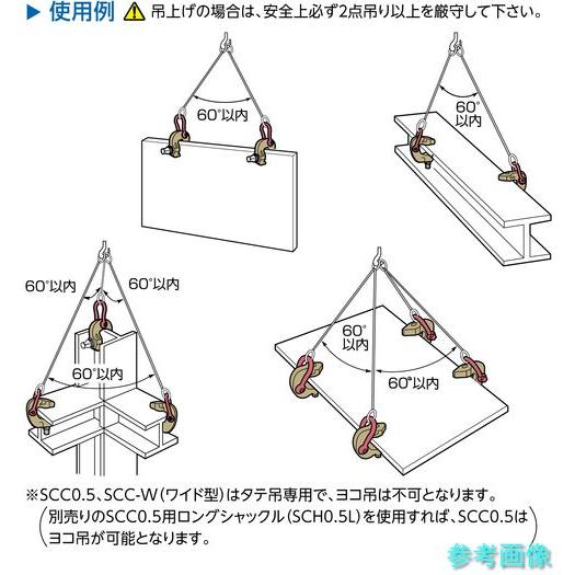 スーパー SCC1.5RF ねじ式クランプ スクリューカムクランプ(万能型) 基本使用荷重1.5t(RFIDチップ搭載/S・M・A・Я・T管理アプリ対の画像