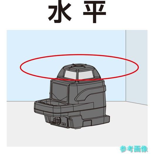 メーカー直送(沖縄・離島は除く) (シンワ) 70876 スピニングレーザー HG H-3 レッド デジタル受光器付_5