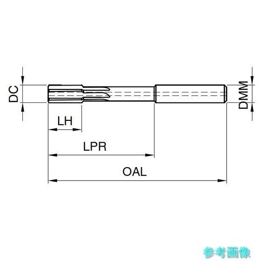 (GUHRING) 1685 12.800 高速加工用リーマ レギュラnanoAコート 12.8mm_1