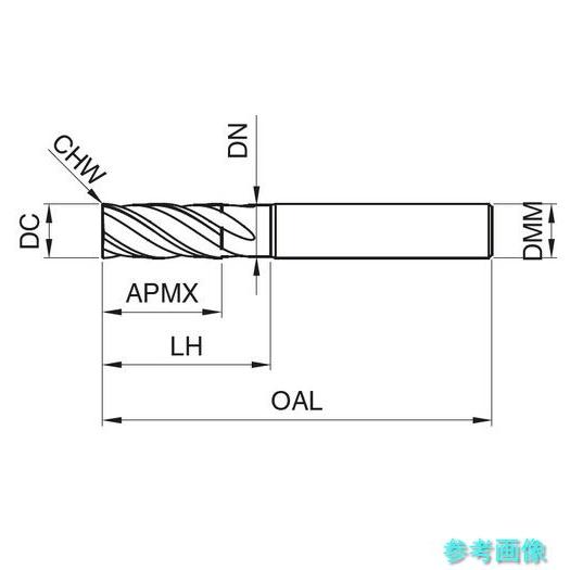 GUHRING 6938 12.000 4枚刃エンドミル エクストラショート RF100Sharp Extra Short 12mm_1