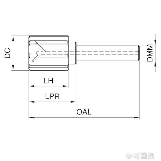 (GUHRING) 1549 40.000 高速加工用リーマ レギュラ nanoAコート 40mm_2
