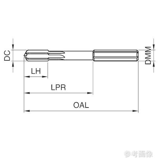 (GUHRING) 1676 14.950 高速加工用リーマ レギュラnanoAコート 14.95mm_1