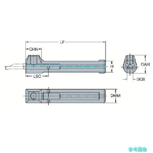 (SANDVIK) CXS-A20-08 円筒平取り付きシャンク コロターンXSアダプタ(425) 【1本】_1