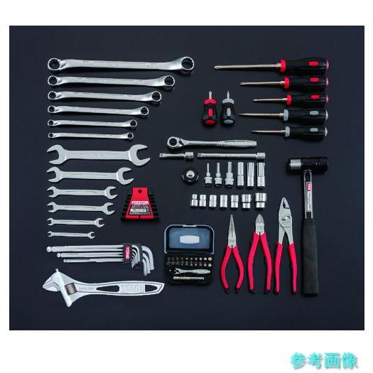 TONE TSAT330 整備用工具セット ツールセット(レッド仕様) 間口433×奥行220×高さ240mm_1