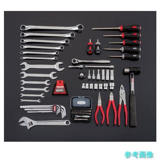 TONE TSAT330 整備用工具セット ツールセット(レッド仕様) 間口433×奥行220×高さ240mm_3