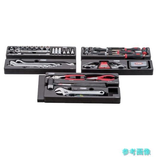 TONE TSAT330 整備用工具セット ツールセット(レッド仕様) 間口433×奥行220×高さ240mm_4