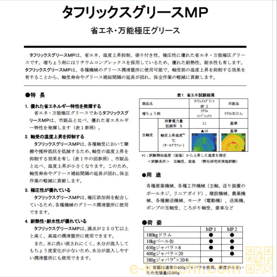 タフリックスグリースMP 2 400g×20 省エネ万能極圧グリス ENEOS タフリックスグリースMP 2 400g×20 省エネ万能極圧グリス ENEOS