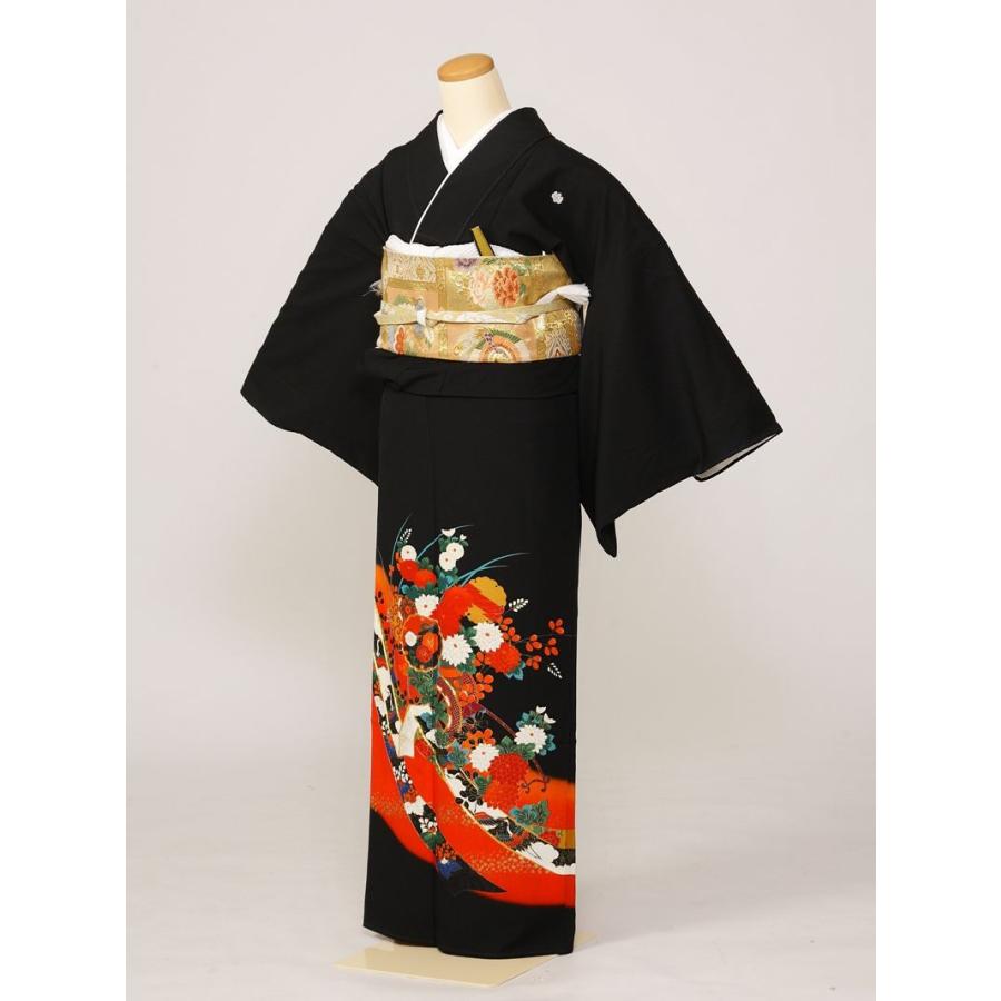 留袖ドレス、新郎新婦母❣️着やすい前開き 群鶴 金駒 着丈126