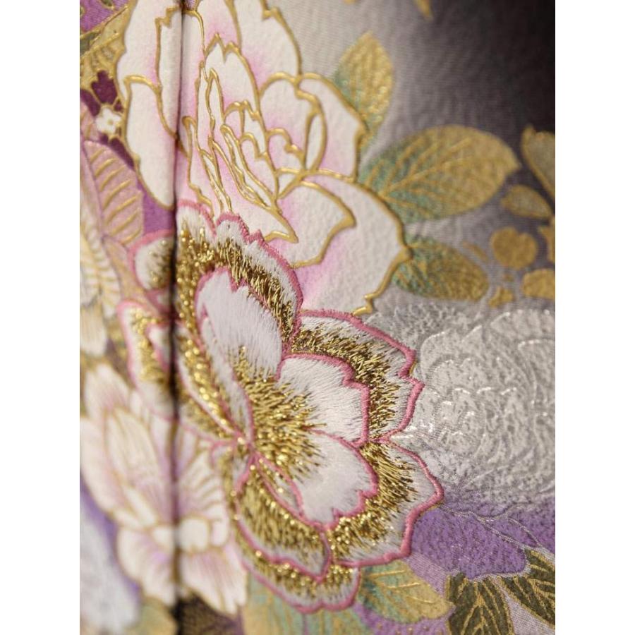 黒留袖|桂由美|薔薇 金彩銀彩 金糸刺繍柄の黒留袖フルセット MT-041