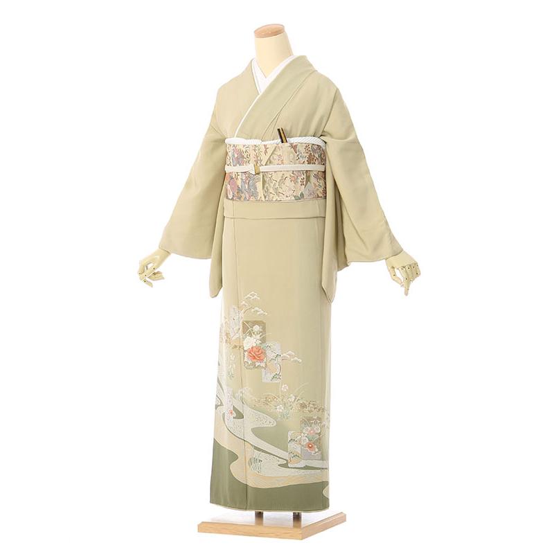 色留袖|Mサイズ|155〜159cm|7〜13号|正絹|色留袖フルセット| 色留袖