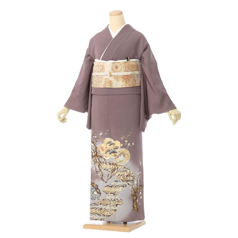 色留袖|Lサイズ|155〜157cm|13〜17号|正絹|色留袖フルセット| 色留袖