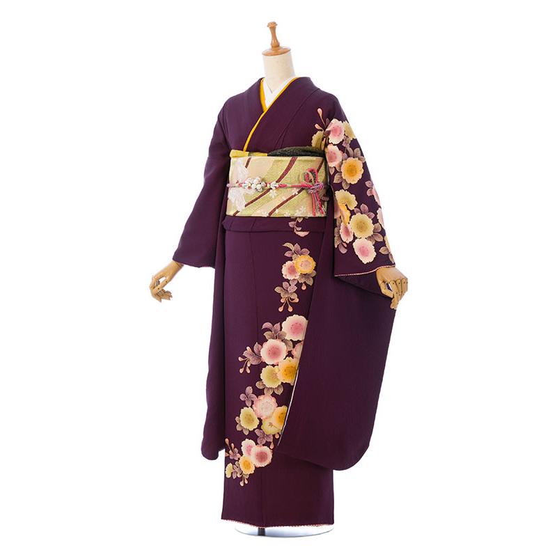 2〜12月】正絹振袖|着物レンタル|155〜165cm|振袖フルセット(紫系