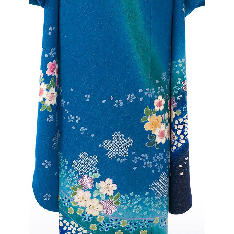 2〜12月】正絹振袖|着物レンタル|158〜170cm|振袖フルセット(青系