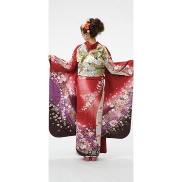 振袖レンタル（2月〜12月）赤地ラメ 結婚式 成人式 結納 卒業式 振袖