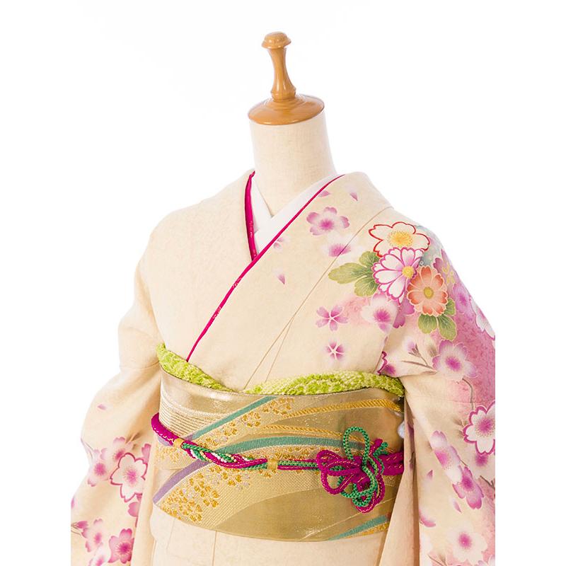 2〜12月】正絹振袖|着物レンタル|153〜165cm|振袖フルセット(白系