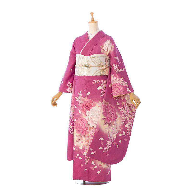 2〜12月】正絹振袖|着物レンタル|145〜160cm|振袖フルセット(ピンク系