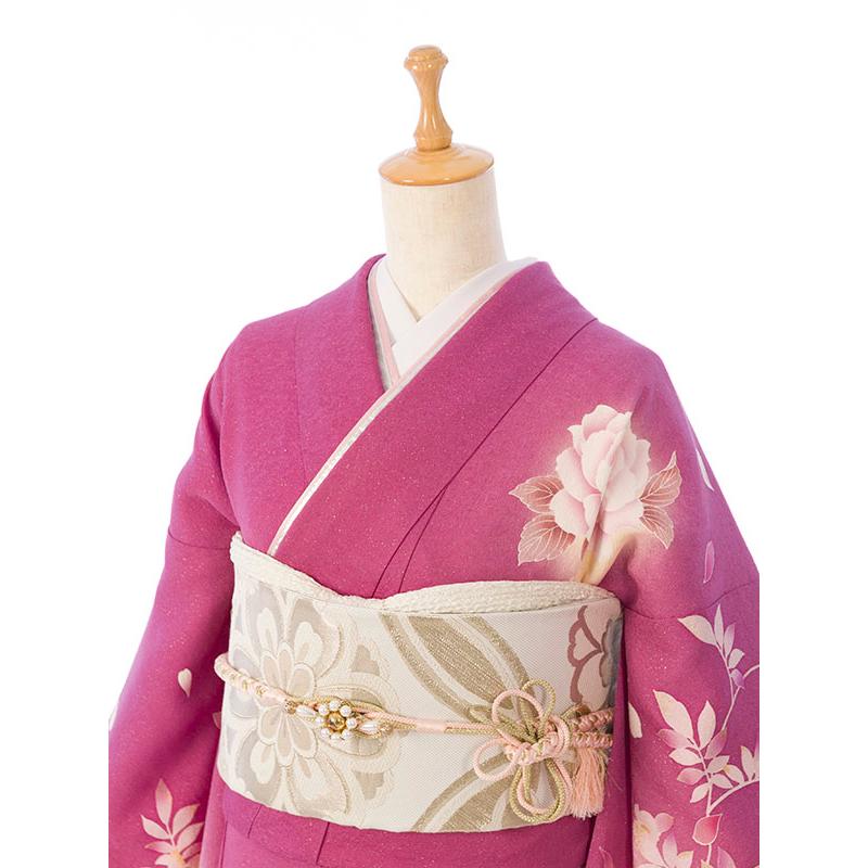 2〜12月】正絹振袖|着物レンタル|145〜160cm|振袖フルセット(ピンク系