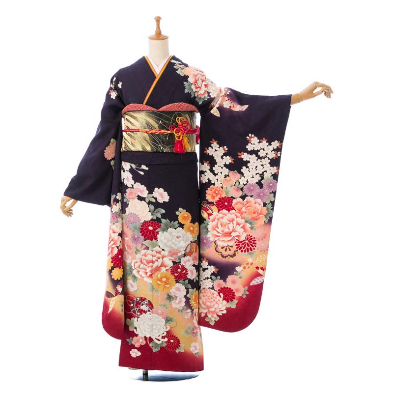 J142☆送料込み❣️ 振袖 着物 4枚 まとめ売り❣️ 2〜12月】着物レンタル|155〜162cm|13〜17号|IKKO|振袖フル