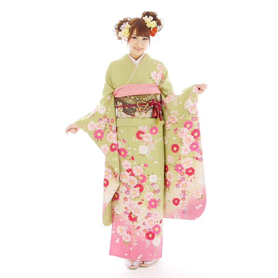 振袖レンタル 2月 12月 結納 卒業式 結婚式 レンタル着物 ピンク地 成人式