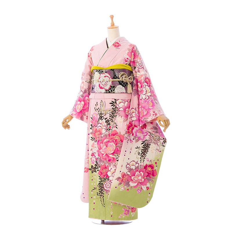 2〜12月】正絹振袖|着物レンタル|153〜165cm|振袖フルセット(ピンク系